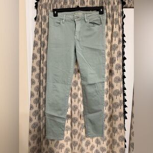Women’s AEO stretch crop jegging colored denim eucalyptus green 10 regular EUC